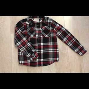 Boy’s Flannel Shirt In Size 7X (NEW)
